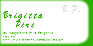 brigitta piri business card